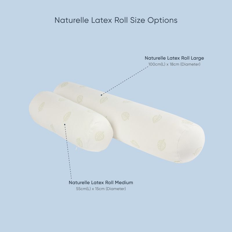 naturelle latex roll, therapeutic roll, neck roll