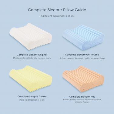 comfort pillow, memory foam pillow, adjustable pillow